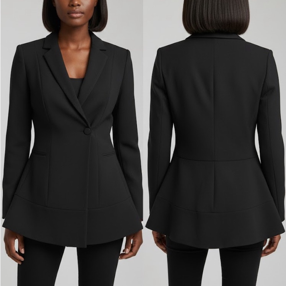 BCBGeneration Black Peplum Blazer